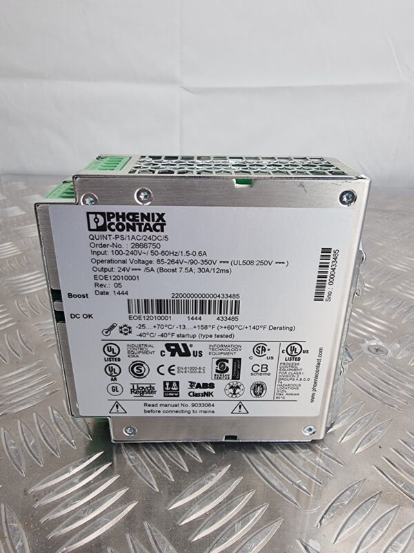 10-485.jpg Phoenix Contact QUNIT-PS-1AC-24DC-5 2866750 Power Supply