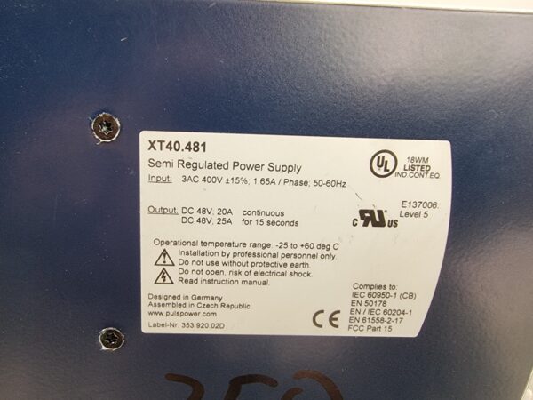 10-508.jpg Puls XT40.481 Power Supply