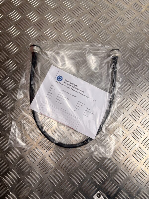 10-540.jpg Huber+Suhner RF Cable 0.7m 7/16 DIN Low PIM Test Cert NOS