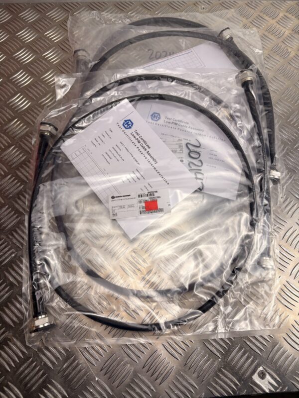 10-552.jpg Huber+Suhner LIS-C7-11716 RF Cable 1.516m 7/16 DIN Low PIM Test Cert NOS