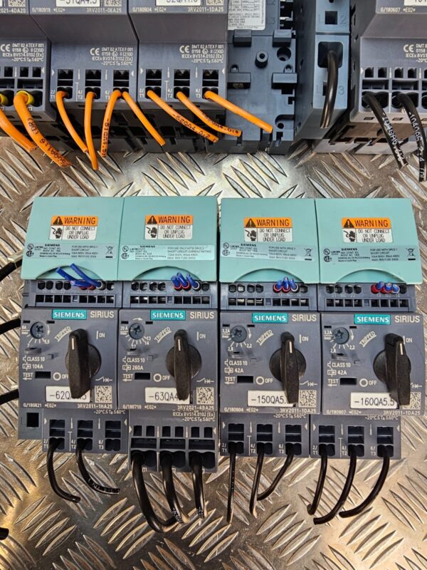 10-707.jpg Siemens SIRIUS Motor Protection Circuit Breaker Lot – Mixed Amperage