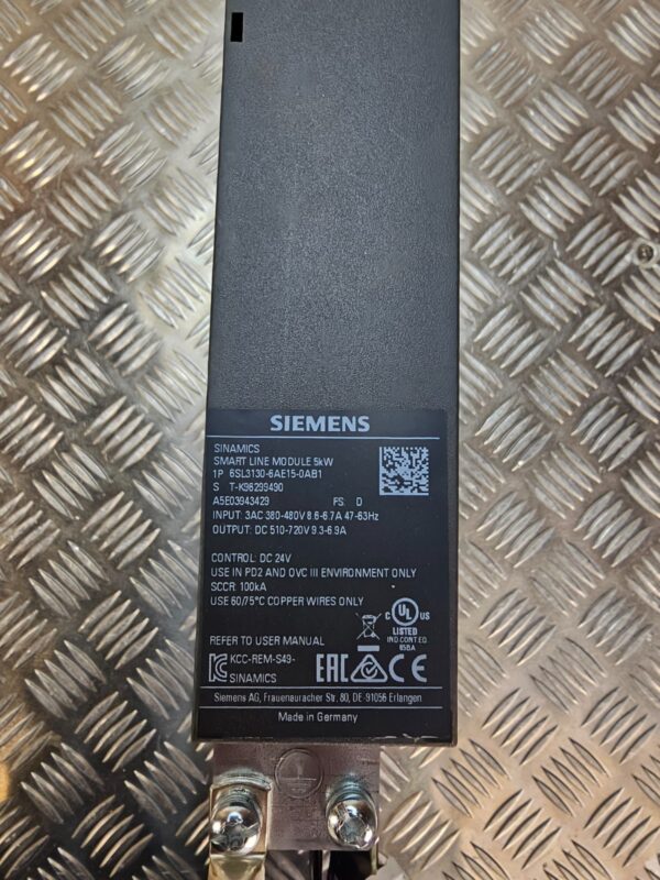 10-738.jpg Siemens SINAMICS Smart Line Module 5kW 6SL3130-6AE15-0AB1