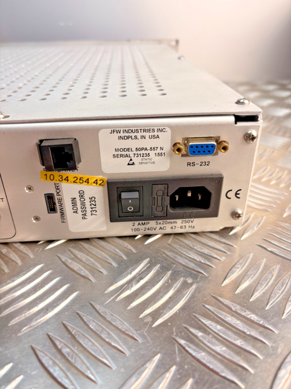 10-88.png JFW Industries 50PA-557 N Programmable RF Attenuator 700-3000 MHz Rack Unit 1551