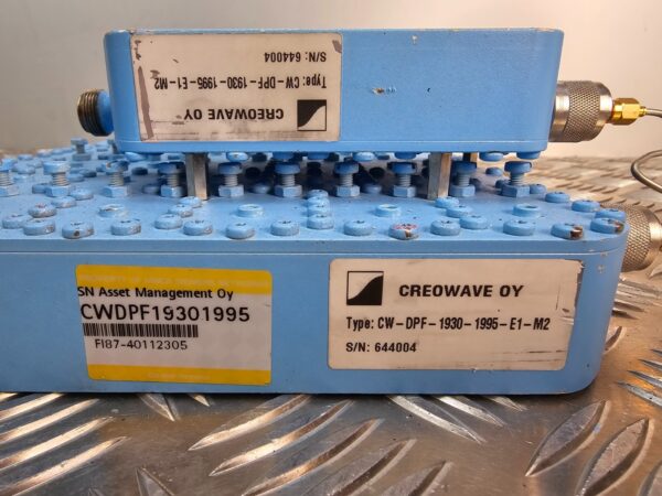 10-952.jpg Creowave RF Duplexer 1930–1995 MHz CW-DPF PCS Band TX RX