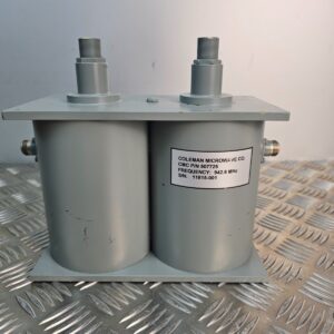 10-953.jpg Coleman Microwave 942.6 MHz RF Cavity Bandpass Filter P/N 507725