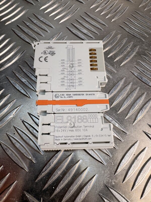 10-976.jpg Beckhoff EL9188 16x 24V Potential Distribution Terminal Module PLC