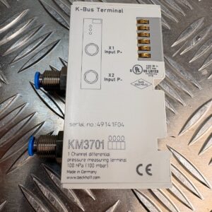 Beckhoff KM3701 Differential Pressure Terminal 100 hPa 1 Channel K-Bus PLC