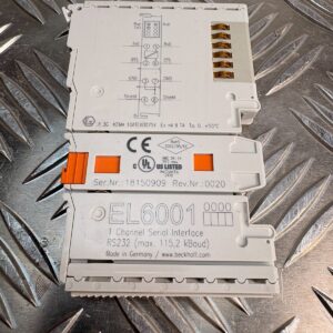 10-996.jpg Beckhoff EL6001 RS232 Serial Interface Terminal EtherCAT PLC Module