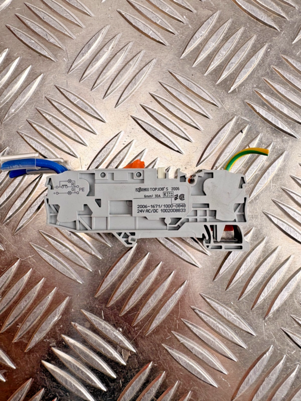 10-118.png WAGO TOPJOB-S 2006-1671 Signal Disconnect Terminal Block 24V AC/DC DIN Rail