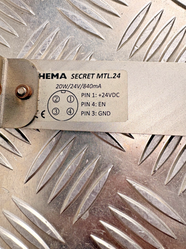 HEMA Secret MTL.24 Industrial LED Machine Light 24VDC 20W Stainless Linear Lamp