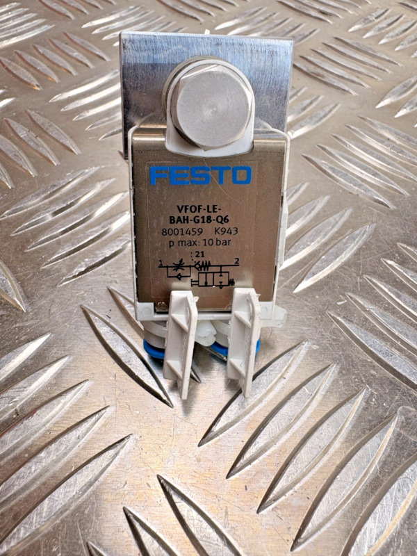 Festo VFOF-LE-BAH-G18-Q6 Pneumatic Valve Module 10 Bar w/ GN65-20-72 Block