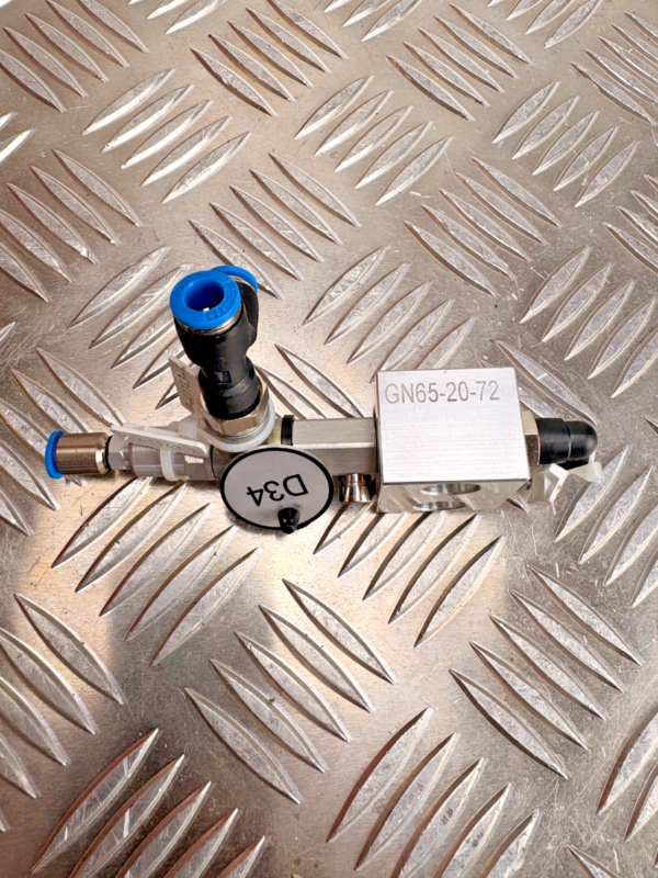 Festo Pneumatic Flow Control Valve Assembly 184585 10 Bar w/ GN65-20-72 Block