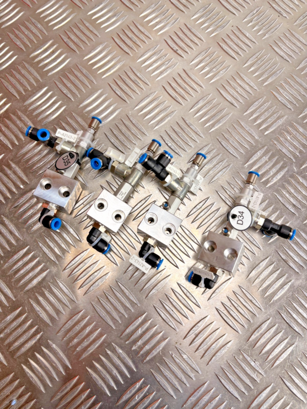 Festo Pneumatic Flow Control Valve Assembly 184585 10 Bar w/ GN65-20-72 Block