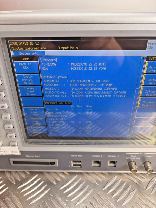 10-650.png Anritsu MT8820C Radio Communication Analyzer LTE WCDMA GSM Tester