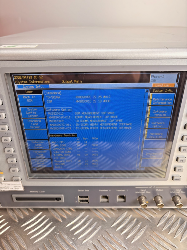 10-651.png Anritsu MT8820C Radio Communication Analyzer LTE WCDMA GSM Tester