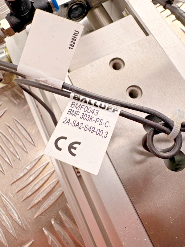 10-652.png Festo DGSL-25-50-PA Linear Slide w/ Balluff BMF0043 Sensors Pneumatic Assembly