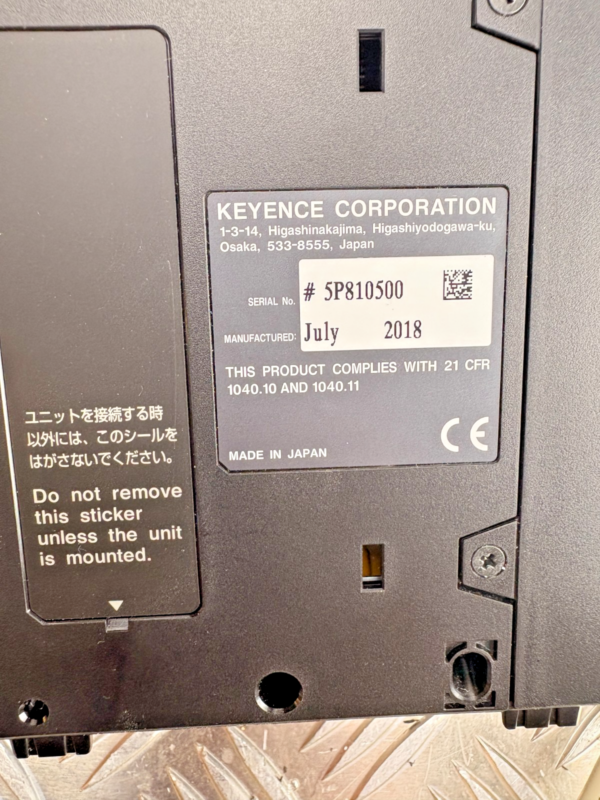 Keyence LK-G5001P Laser Displacement Sensor Controller Unit Ethernet USB RS232C