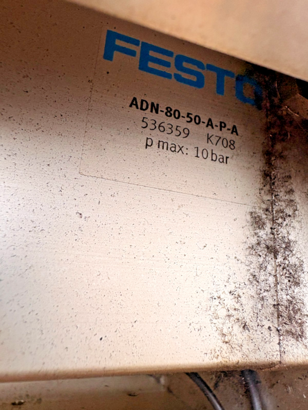 Festo ADN-80-50-A-P-A Pneumatic Press Fixture Assembly 10 Bar Industrial Tooling