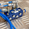 Festo FR-12-M5 Pneumatic Valve Block Assembly w/ Tubing +PN -1PN6 -1PN7