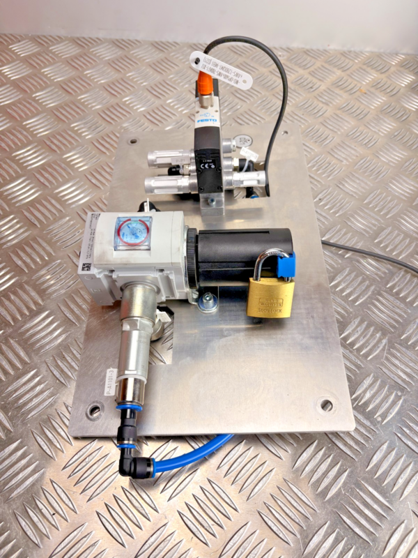Festo MS6-LR-1/2-D6-RG-AS Pneumatic Air Regulator + Solenoid Valve Assembly Unit