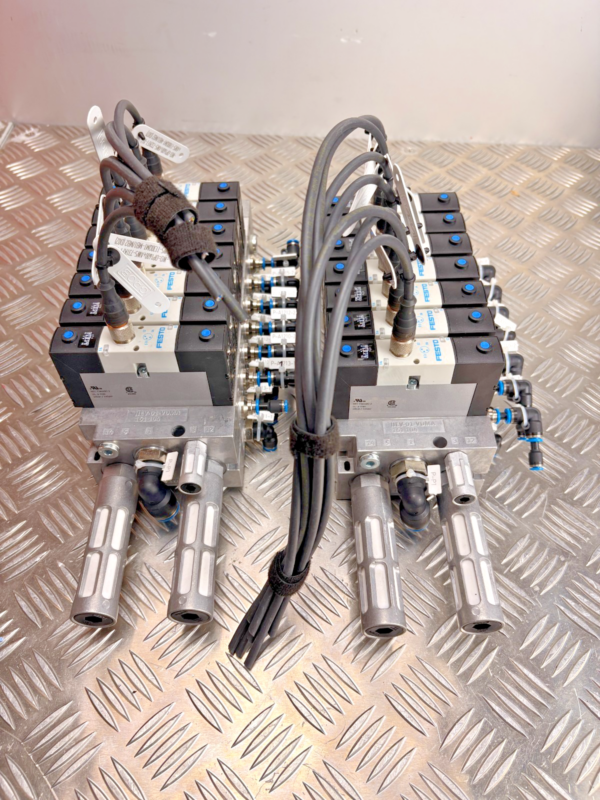 10-902.png Festo Pneumatic Valve Manifold Island 7 Station Solenoid Valve Assembly NEV-01-V