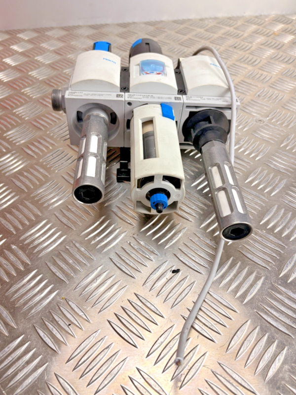 Festo MS6 Pneumatic Air Filter Regulator Soft Start Valve Assembly 1/2" 18 Bar